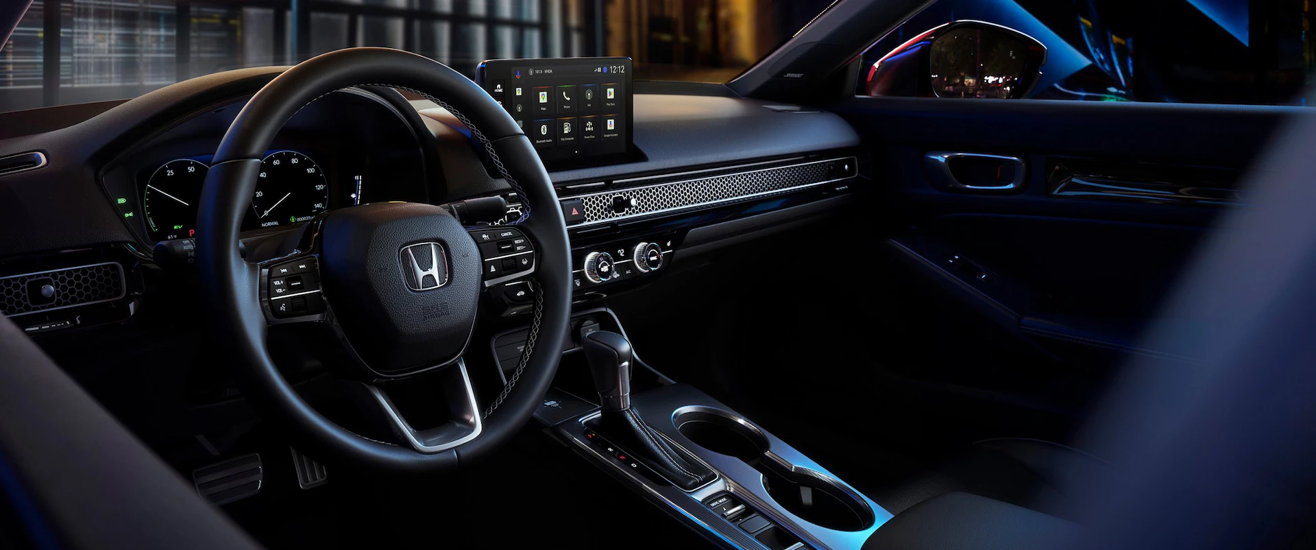 Interior of new 2026 Honda Civic Sedan - near Newport, OH