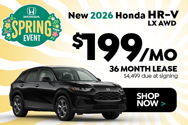 New 2026 Honda HR-V LX AWD Offer in Parkersburg, WV