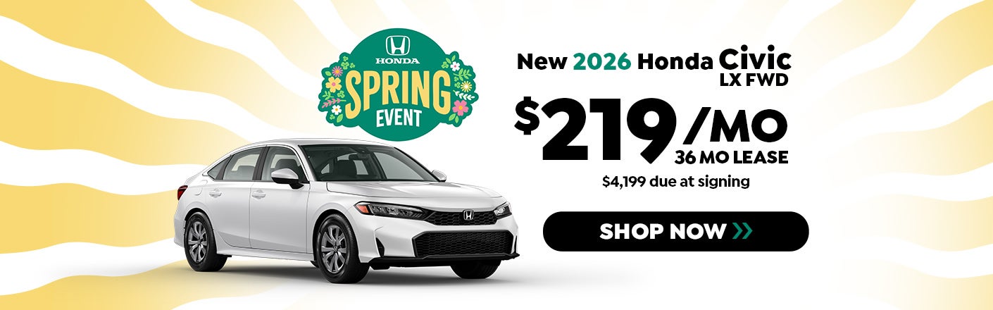 New 2026 Honda Civic LX FWD Deal in Parkersburg, WV