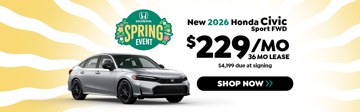 New 2026 Honda Civic Sport FWD offer in Parkersburg, WV
