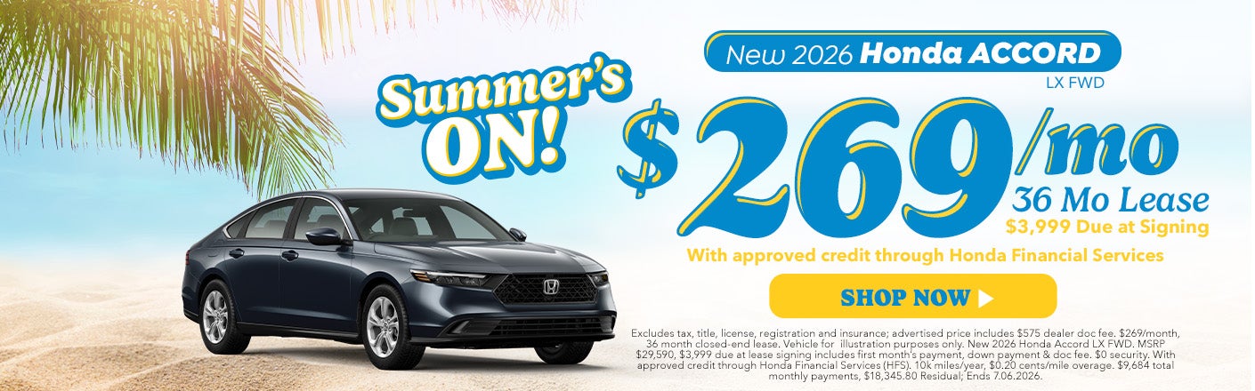 New 2026 Honda Accord offers in Parkersburg, WV